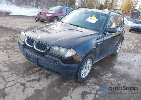 2005 BMW X3 2.5I z USA, uszkodzony, nr VIN WBXPA73455WC46037